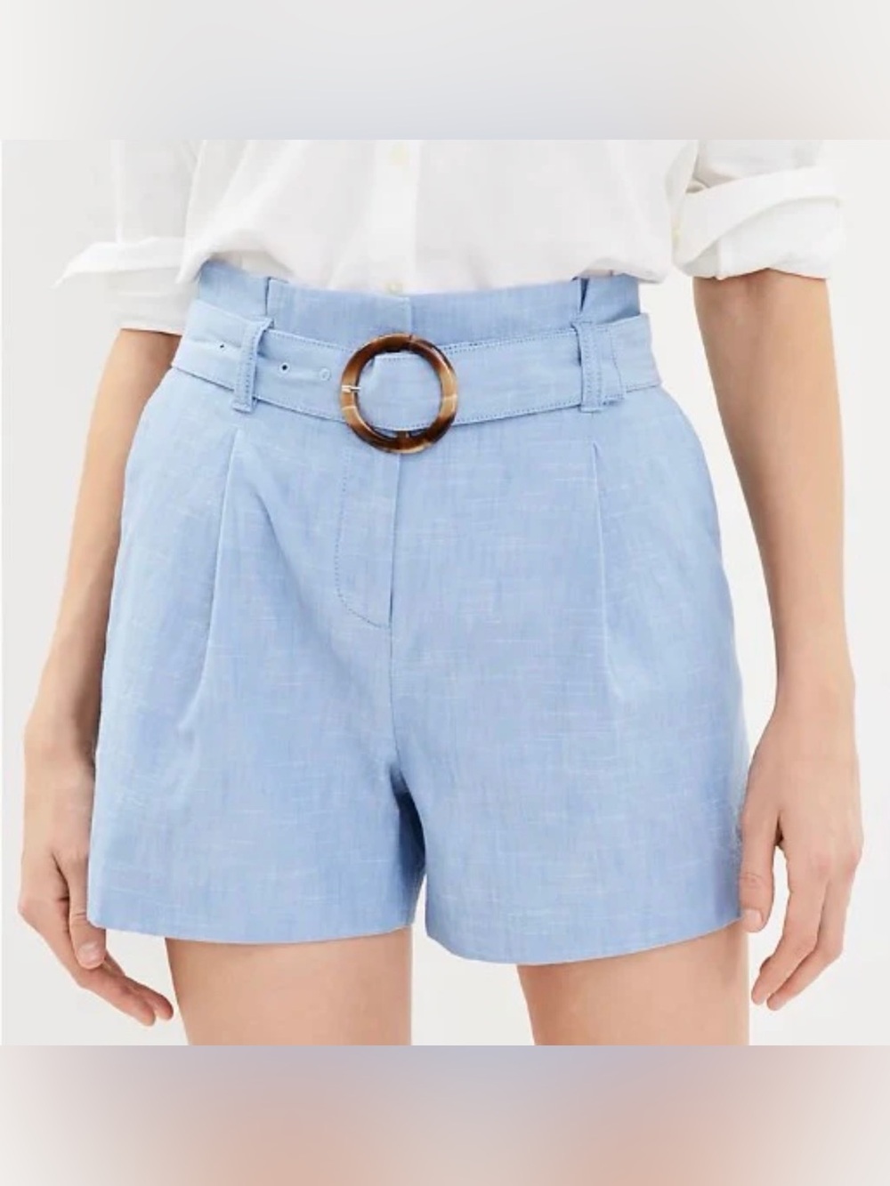 Loft - chambray shorts - size 8